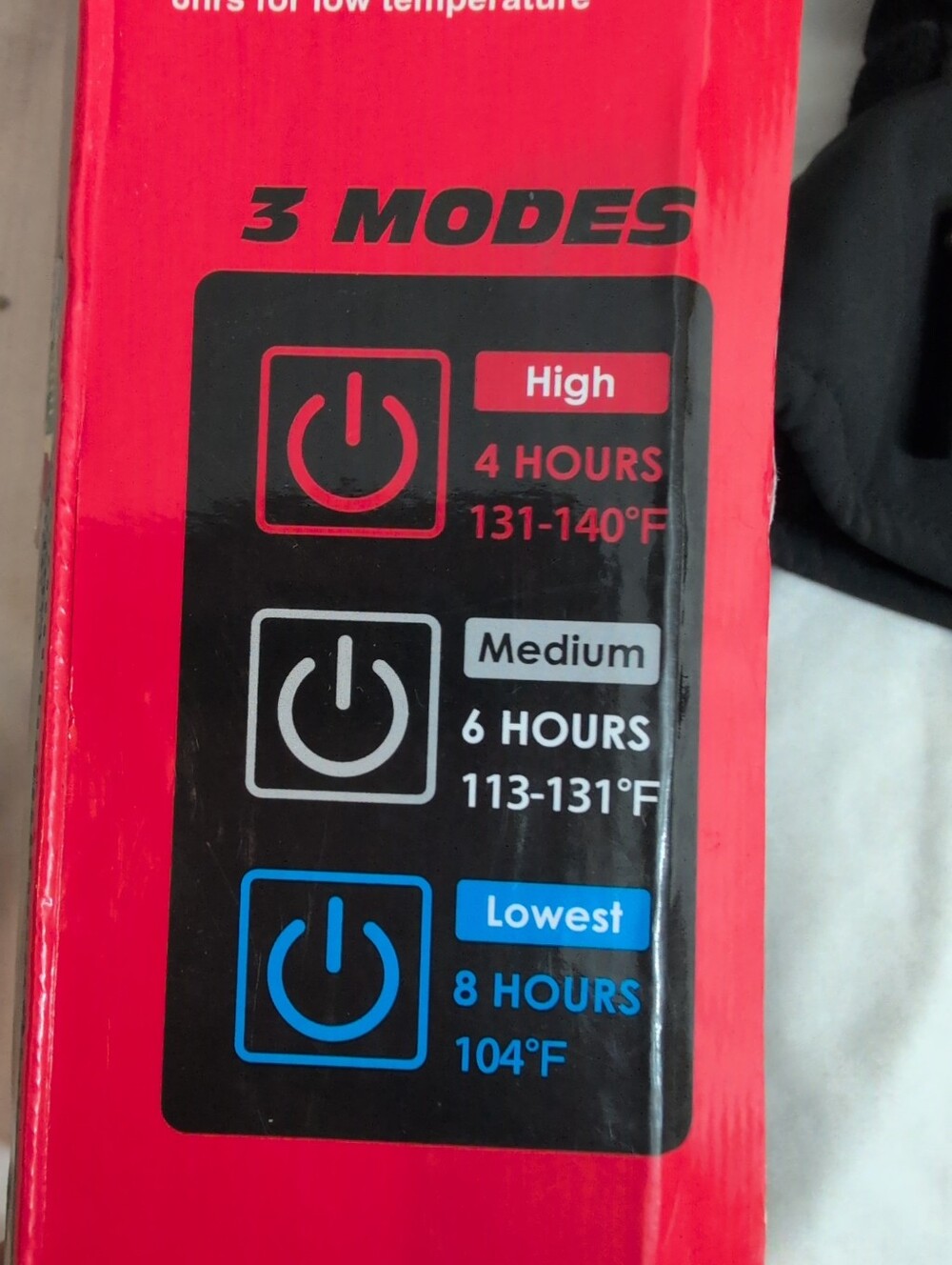 Heated Gloves Large 4000mAh Rechargeable 3M Thinsulate 3 Heat Settings Black - Picture 4 of 10